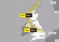 英国气象局发布紧急天气警报，预计风速将达到每小时70英里